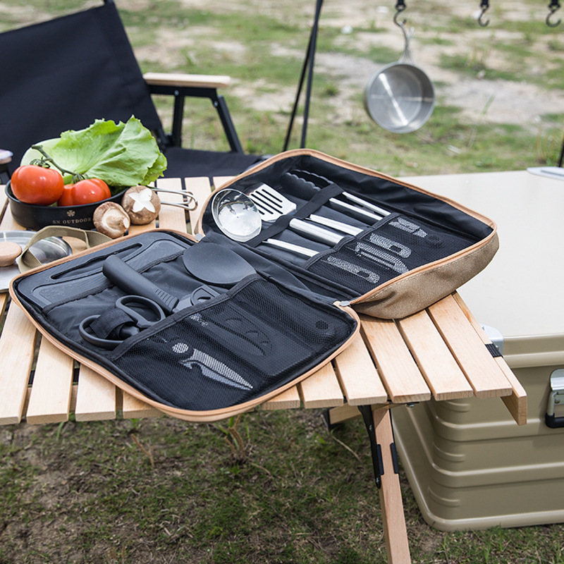 8pcs Camping Kitchen Cookware  - Camping Hiking Cooking recension och pris