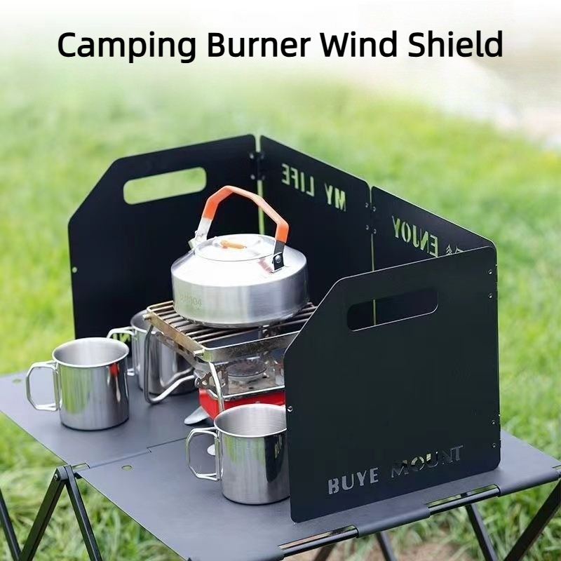 Camping Stove Windshield 4 Fol - Camping Hiking Cooking recension och pris