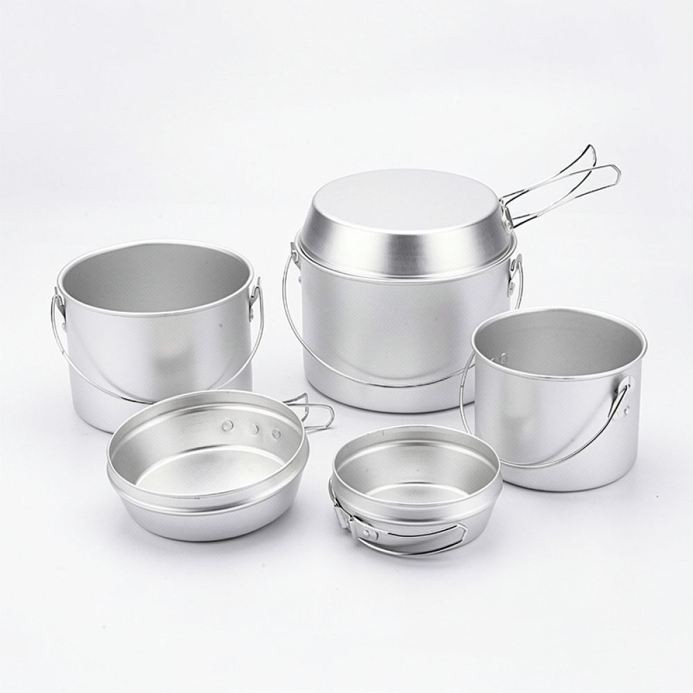 Portable Aluminum Camping Pot  - Camping Cooking Dining Set recension och pris