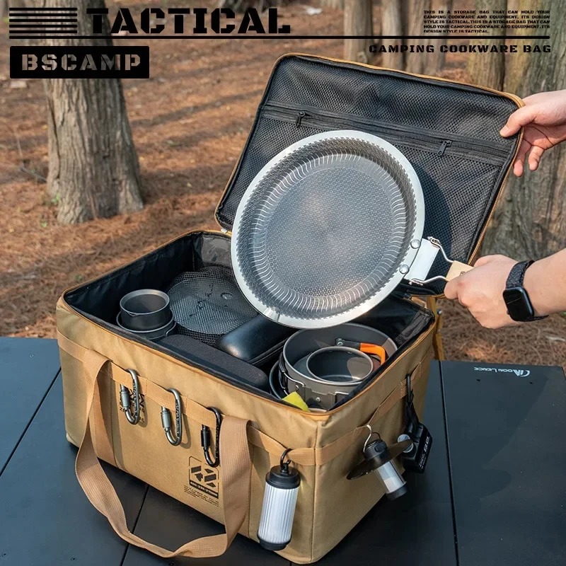 30L/42L/56L Large Capacity Fol - Camping Cooking Organizer recension och pris