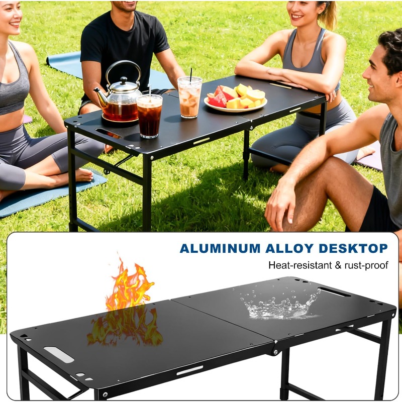 Camping Table Adjustable Foldi - Camping Cooking Table recension och pris